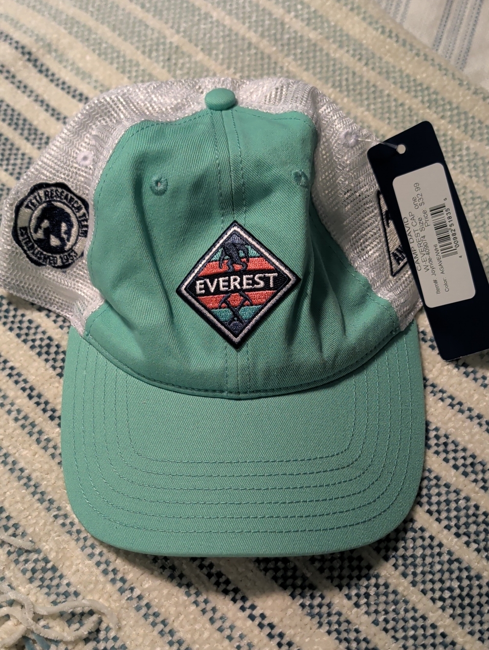 Mint Green Mesh-Back Baseball Cap